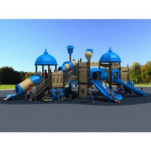 CE/TUV/SGS amusement outdoor playground combination plastic slide for park/school/community YLW-17820