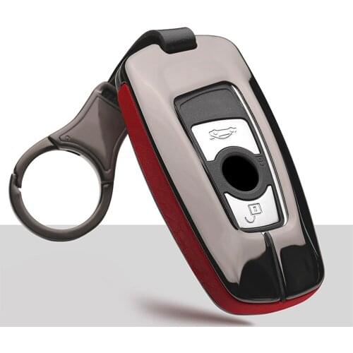 Zinc Alloy Leather Car Key Case Remote Key Cover Shell For BMW 520 525 F30 F10 118i 320i 1 3 5 7 Series X3 X4 M3 M4 Car Styling
