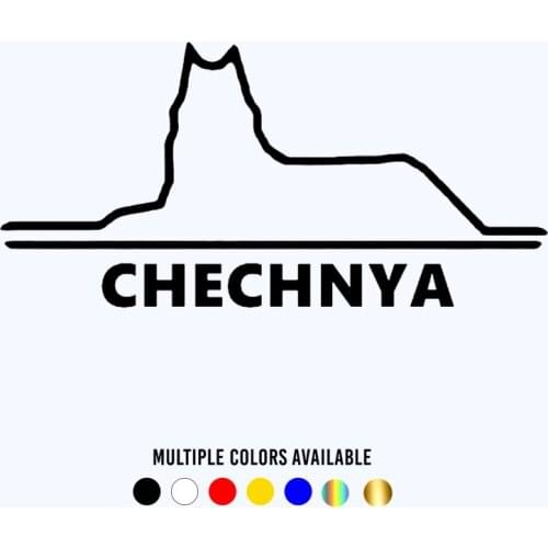 CK20233# Funny Vinyl Decal Chechnya Wolf Car Sticker Waterproof Stickers on Truck Bumper Rear Window