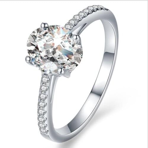 New Trendy Crystal Engagement Claws Design Hot Sale Rings For Women AAA White Zircon Cubic elegant rings Female Wedding Jewelry