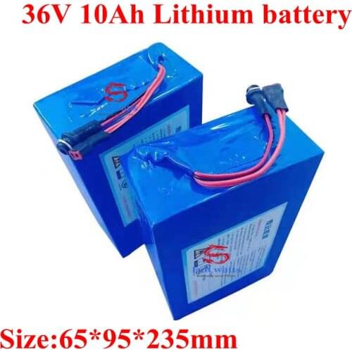 36v 10ah Lithium Ion Battery18650 Li-ion BMS for 500w Wheelchair E Bike Scooter Golf Cart Go Cart Lawn Mower + 2A Charger