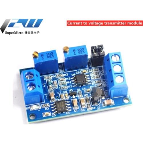 Current to voltage module 0/4-20MA to 0-3.3V5V10V voltage transmitter signal conversion conditioning