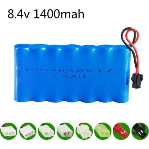 8.4v 1400mah NiCD Battery AA ni-cd Battery 8.4v battery pack for RC toy Car Boat GUN TANK Trucks Trains RC toy model Battery