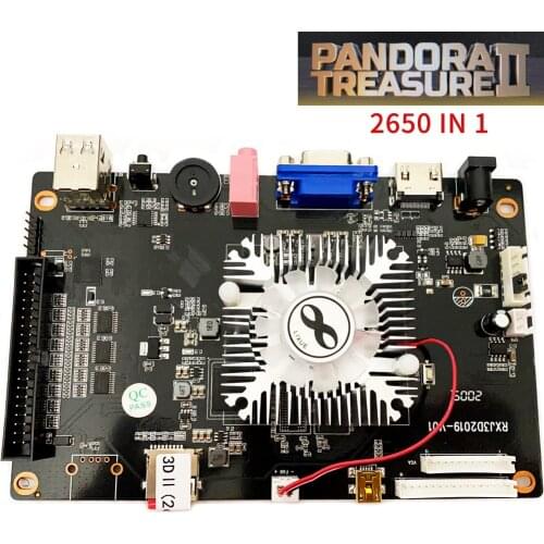 Pandora Video Games Consoles New 3D Games Box 2650 IN 1 32G Pandora Treasure 2 Motherboard Support /Save/Pause/Add Game