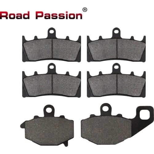 Road Passion Motorcycle Front and Rear Brake Pads for Kawasaki ZX6R ZX 6R ZX 600 98-01 ZX9R ZX 9R Ninja 96-01 ZX6R ZX636 2002