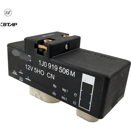 BTAP New Radiator Cooing Fan Relay Switch Fit For VW Rabbit Golf Polo Jetta Audi A3 Seat Ibiza Leon 1J0919506M 1J0 919 506 M