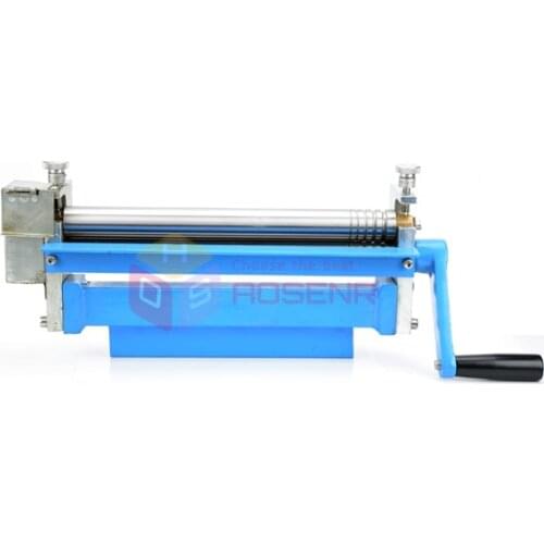 Manual Stainless Steel Plate Bending Round Drum Winding Steel Plate Metal Plate Hand Rolling Machine Rolls