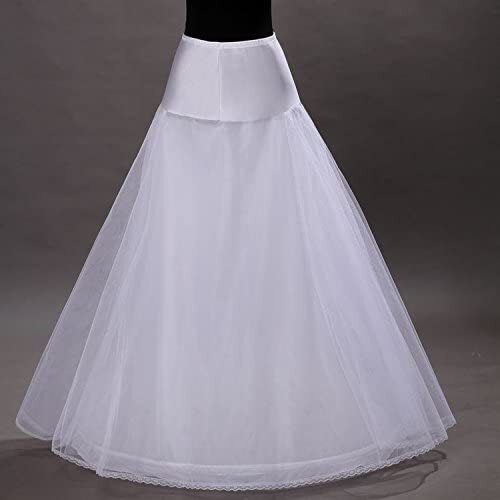 Floor Length A-line Petticoats for Women One Hoop Petticoats for Bridal Dress Underskirt Crinoline Wedding Accessories