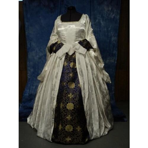Queen Anne Boleyn white Renaissance Faire dress white wedding dress Tudor Court cosplay costume ball gown dress for women