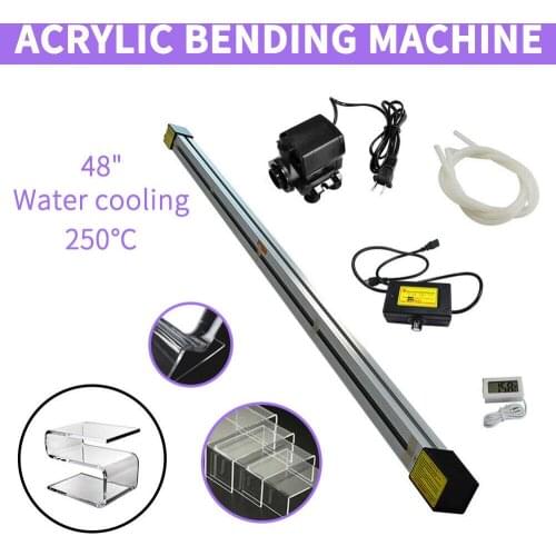 48" 1250mm Acrylic Light Box Plastic PVC Bending Machine Heater Bender Water Cooled 1500W 1-6mm
