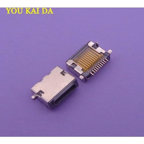 50pcs/lot Best price USB Connector Micro 10pin mini USB Jack power socket for apple iphone 5g 5S pin middle