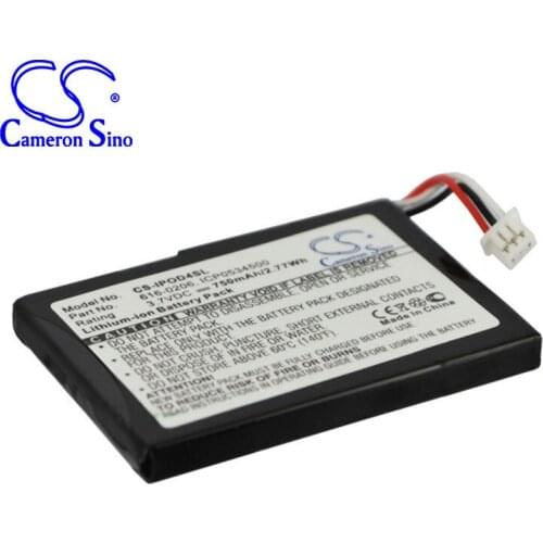 CameronSino for iPOD 4th Generation 616-0183 616-0206 616-0215 battery