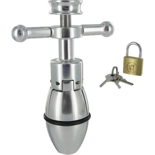 Anal Dilator Expander Stainless Steel Butt Plug Open And Close Anus Dilatador Anal Ass Plug Adult Sex Toys For Men Women Erotic