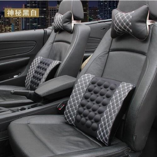 Car Massager lumbar Support Pillow Power Seat Backrest lumbar Pillow for Porsche Cayenne Macan Macan S Panamera Cayman Carrera