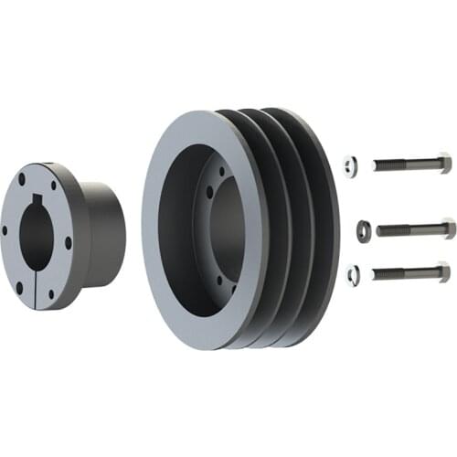 CPT 33V365SH 3V belt section pulleys, include SH QD bushing,3 Grooves, Cast Iron, 3.65" OD, ISO9001 for 3V belts