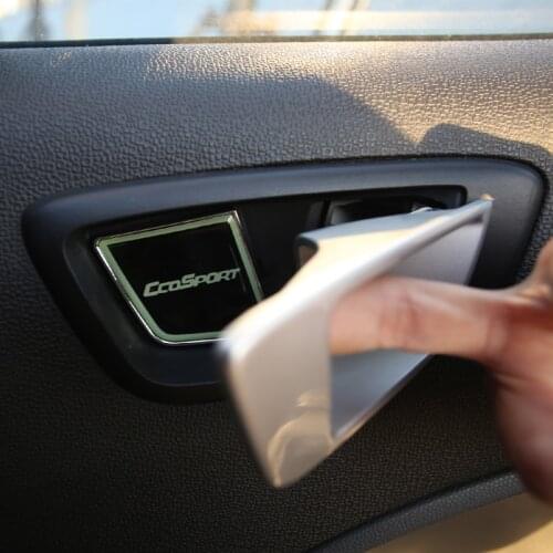 Foal Burning Car Luminous Inner Door Bowl Decoration Trim Cover Sticker for Ford Ecosport 2013 2014 2015 2016 2017 Accessories