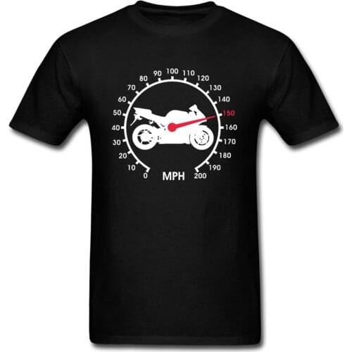 Motorcycle Gears Speedometer Biker Black T Shirts Speed Motobiker Vintage Design Tshirt For Men Casual Brand New Tops & Tees