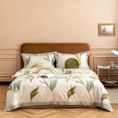 2021 Bedding set 100% Cotton Duvet cover Leaves Bed linen Set Bedding Queen Single size comforter sets juego de cama