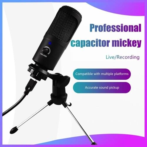 USB Condenser Microphone Professional Microphone For PC Laptop Singing Gaming Streaming Recording Studio Youtube