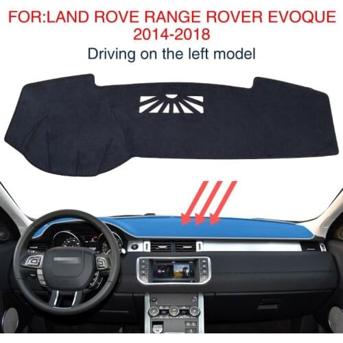 Smabee Dash Mat Dashmat Black Carpet Cover for LAND ROVE RANGE ROVER EVOQUE 2014-2018 Anti-Slip Dashboard Pad Protective Carpet