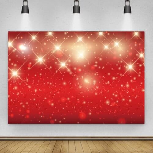 Red Theme Light Spot Christmas Tree Background for Portrait Photography Party Decors Backdrops Photocall Studio Accessories