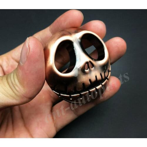 Metal Jack Skellington Skull Pumpkin Face Car Emblems Motorcycle Badge Sticker