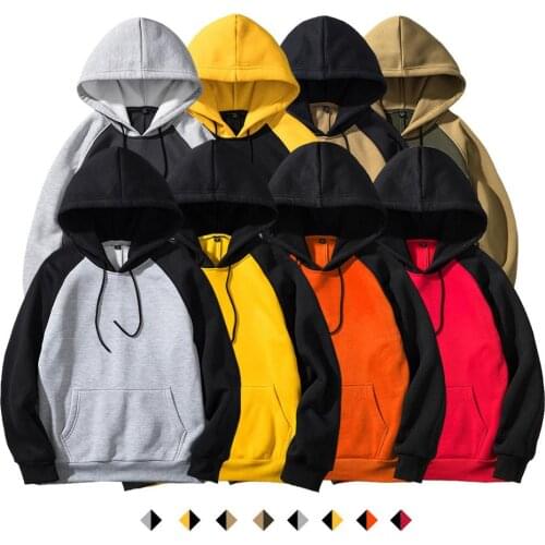 Mens Fleece Hoodies 2020 Autumn Patchwork Pure Hoodies Men Women Brand Winter Hoodies Pullovers Sweatshirts Streetwear Clothing