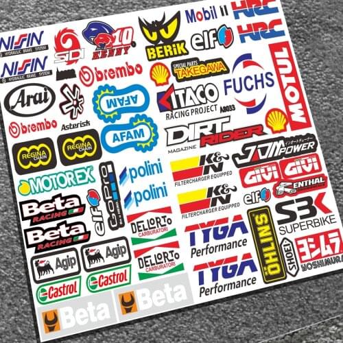 Car Bike Motorcycle Helmet Jdm Stickers For Bmw Ducati Suzuki Honda Yamaha Aprilia Vespa Kawasaki Ktm Bicycle Decals Accessories