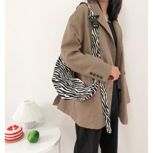 2021 New Female Bag Korean Art Canvas Bag Ladies Wide Shoulder Strap Messenger Bag Ins Female Student Shoulder School Bag