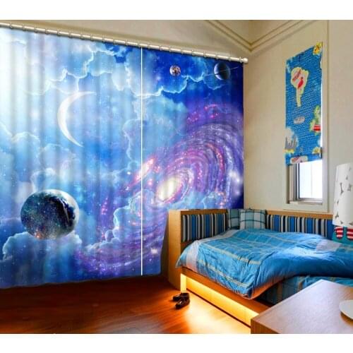 Window Curtains custom 3d stereoscopic Space curtains for the kitchen wedding room Home Decoration luxury curtains