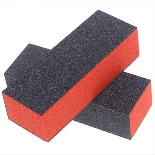 Wholesale professional Nail File Buffer Sponge Buffing Sanding Files Block Nail Art polish smooth shine 100pcs/lot free shipping