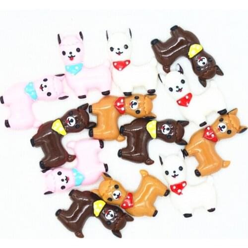 22mmX33mm Resin Flatback Alpaca Miniatures|Resin Lama Pacos Scrapbooking Miniatures|Resin Flatback Alpaca Charms