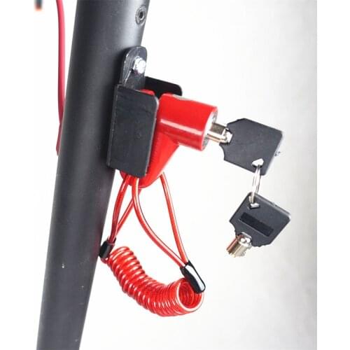 Scoorters Disc Brakes Lock Anti-Theft Steel Wire Electric Scooter Skateboard Wheels Lock Disc Brake Kickscooter For Xiaomi M365