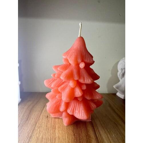 PINE TREE CANDLE 12 X9 CM