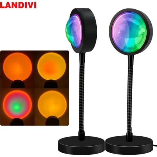 Sunset red filling light with 360° Rotation and 4 Background Film Replace for Instagram Photography Background Party Room Decor