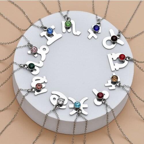 Женские кулоны знаки зодиака XiaoboACC China At AliExpress