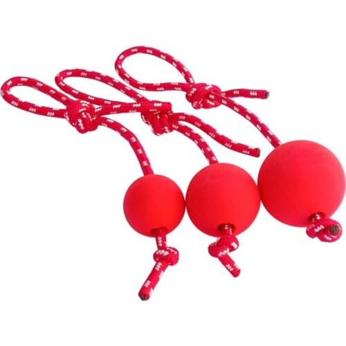 Solid Rubber Pet Dog Ball Toy Durable Dog Chew Toys Indestructible For Outdoor Agility Training High Bounce Tough Dog with Rope
