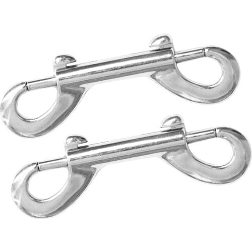 2pcs Boat Sailing Double End Snap Hooks Trigger Clips Key Holder 9 X 2cm
