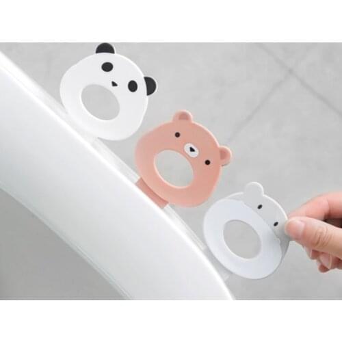 2pcs portable Toilet Seat Cover Lifter Cartoon Animal Closestool Toilet Lift Device Handle Home Bathroom Accessories