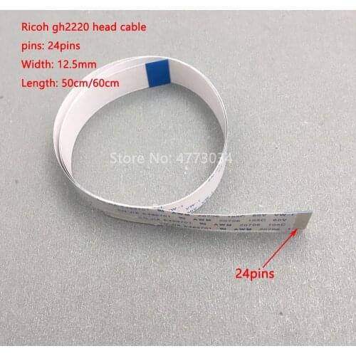 20PCS UV flatbed printer plotter ricoh gh2220 Print Head cable Compatible For Ricoh GH2220 Printhead 24pins FFC data cable
