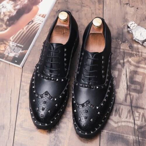 2019 brand retro classic autumn comfortable high quality simple mens loafers personalized fashion mens shoes lace up leather