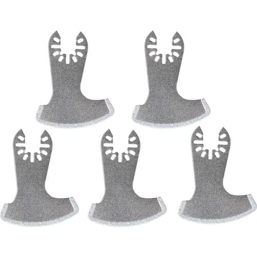 5PCS Universal Diamond Oscillating Saw Blade Oscillating Multi Tool Diamond Blade for Grit Grout Mortar Oscillating Tool