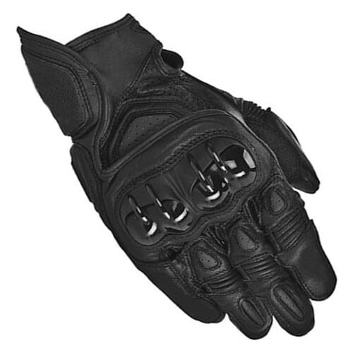 Alpine GPX Motorcycle Leather Gloves Motocross ATV Bike Riding White Red Black Gloves All Sizes M-XL