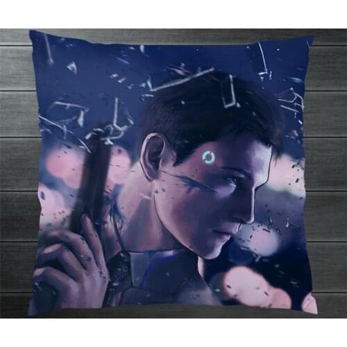 Detroit:Become Human Connor Double Sides Fanart Pillowcase Bed Sofa Car Pillow Cushion Case Cover Collection Decor Cosplay Gift