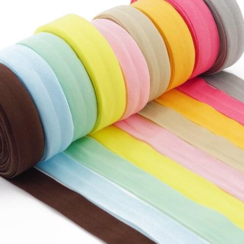 20mm Fold Over Rubber Band Multirole Fabric Spandex 2cm Elastic Bands Tape Garment for Pants Sewing Accessories 5Meter