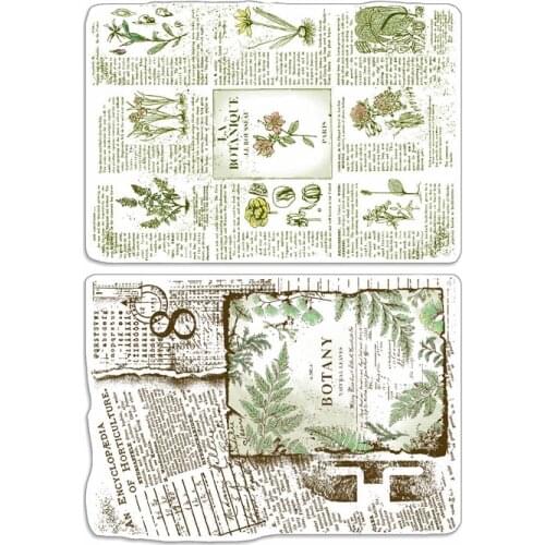 Background Clear Stamp for Scrapbooking Transparent Silicone Rubber DIY Photo Album Decor 0743