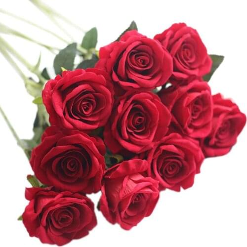 Artificial Flower Rose Silk Flowers Real Touch Peony Marrige Decorative Flower Wedding Decorations LX9434