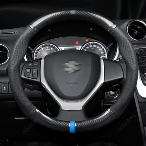 Steering wheel cover set for Suzuki Vitra Kaiyue Xiaotu Tianyu sx4 Yuyan Fengyu carbon fiber car accessories car wheel cover