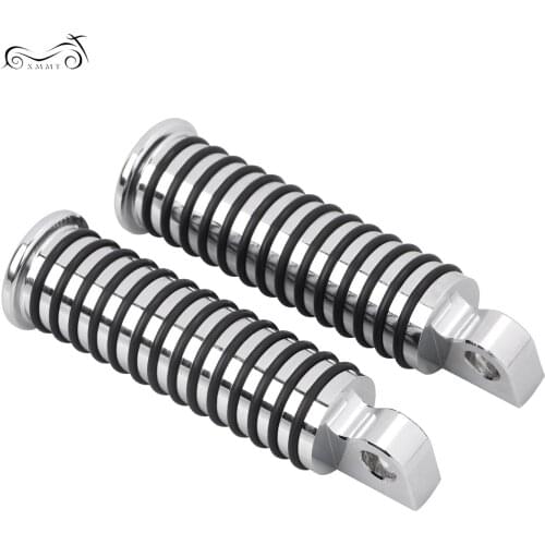 Chrome Male Mount Foot Pegs Footrests Kit For Harley Dyna FXDWG Night Train FXSTB Softail Road King FLHR Heritage Softail FLSTC