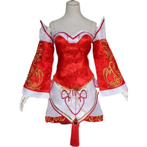 Brdwn The Nine-Tailed Fox Womens Dynasty Ahri Cosplay Costume Suit Tail